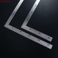 DANILOA L Shape Ruler Office Educational Metal Stainless Steel Double Sided School Supplies Straight
