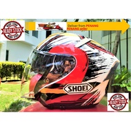Shoei X14 Motegi Marc Marquez MM93 Fortune Cat Helmet Shoei open face double visor helmet shoei x14 Fortune Cat Helmet