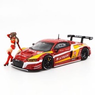 POPRACE Audi R8 LMS EVA RT Production Model-02 X Works R8 連 明日香 人偶 1/64 PR64-R8LMS-EVA02 EVA RACING