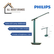 Philips LED Table Lamp | 3 modes of brightness | Charge via Type C Cable | Available in 3 colors