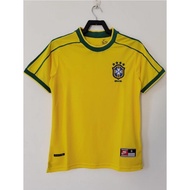 1998 Brazil Home Retro Football Sports T-shirt