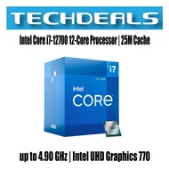 Intel Core i7-12700 12-Core Processor | 25M Cache | up to 4.90 GHz | Intel UHD Graphics 770