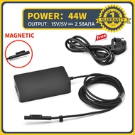 Laptop Charger for Microsoft Surface 44W 15V 2.58A AC Power Adapter for Surface Pro 3 4 5 6 7 X Surface Go Surface Book Surface Laptop Free Cable