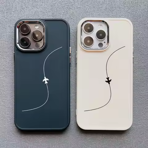 Aircraft Airplane Heart Couple Phone Case For Apple iPhone 1615 13 12 11 Pro Max XR X XS 7 8 Plus 14