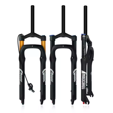 MAGICBROS Electric Bike Fork Air Suspension 20 26inch 4.0 Fork Snow Bike E-bike 9*135MM Damping Adju