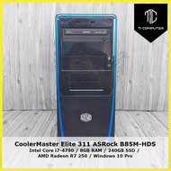 Customize Cooler Master Elite 311 ASRock B85M-HDS Intel Core i7-4790 8GB RAM 240GB SSD Radeon R7 200