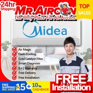 Midea R32 Non Inverter MSAG-10CRN8 1HP, 1.5HP &amp; 2HP Air Conditioner Aircon Xtreme Cool Wall Mount Split Aircond
