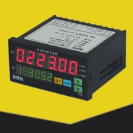 2X Counter Mini Length Batch Meter 1 Preset Relay Output Count Meter Practical Length Meter 90-260V