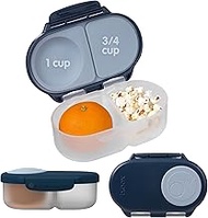 b.box Snack Box | Mini Bento Box with 2 Leakproof Compartments | Ideal for Toddlers, Lunch & Snacks 