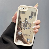 Hp Casing For Realme C2 Realme C2s OPPO A1K Case Double Heart platinum Mirror Phone Case Protective 