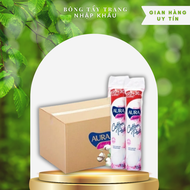 [Tặng 5 cây cùng loại]  Sỉ 1 thùng 35 cây bông tẩy trang Aura 150 miếng (35 Cây x150 miếng)