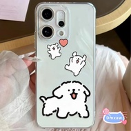 Cute Curly Hair Line Dog Phone Case For Realme Narzo 70X 70 N65 N63 N55 N53 60X 50i 50A Prime 30 20 