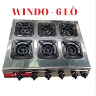 6-burner industrial gas stove, WINDO 6-burner gas stove specializes in spicy noodles and pancakes. G