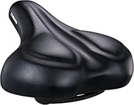 DAWAY Oversized Comfortable Bike Seat - C50 Extra Wide Bike Saddle Replacement with Memory Foam Cush