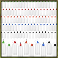 Refillable Singhoow 100Pcs 120ml/4oz Plastic Tip Glue Bottle Bulk Aplicator Squeeze Bottle Dropper C