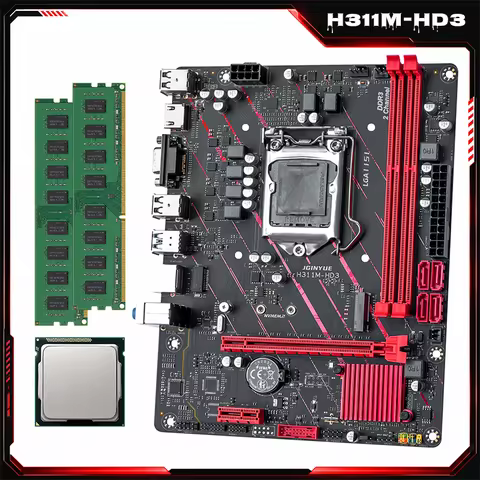 JGINYUE H311M-HD3 Motherboard Kit Intel LGA1151 Socket Supports 6th/7th/8th/9th Gen Core Processors 