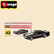 Bburago Chevrolet Camaro Z28 1971 Black Diecast Car Car Model - 1:64 Diecast Alloy Car for Boys