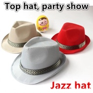Jazz Performance Hat Panama Outdoor Sunhat Bruno Mars Fedoras Hat for Men