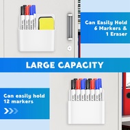 Magnetic Dry Erase Marker Holder Pen and Eraser Holder for Whiteboard Magnetic Pencil Cup Storage Or