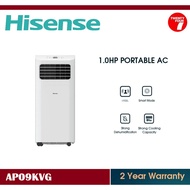 HISENSE 1.0HP Portable Air Conditioner / Aircond / Air Cond R32  AP09KVG