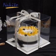 【10/20pcs】Nakito 7inch one tier Transparent Cake Box/KOTAK KEK/HANTARAN