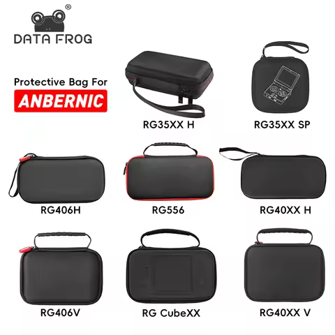 DATA FROG Carrying Bag for Anbernic RG556 RG40XX H RG 406H Game Console Soft Case for RG40XXV RG Cub
