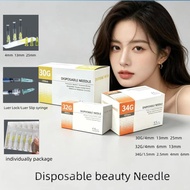 10PCS 100PCS 30G 32G 34G Disposable Needle 4mm/6mm for 1ml syringe beauty tools individually package