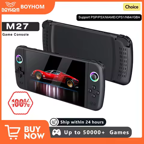 2025 new M27 Portable Pocket Retro Handheld Video Game Console 7.0Inch IPS Screen 1024*600 Display S