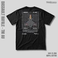 Hauptmann - Unisex T-Shirt - Dassault Rafale - TNI-AU - Jet Fighter - Modern Warfare - 100% Cotton -
