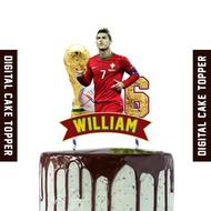 Ronaldo Portugal cake topper