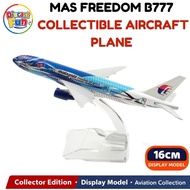 16cm Malaysia Airlines Freedom Boieng B777 Diecast Aircraft Model Alloy Airplane Collectible Educati