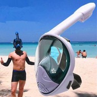 【現貨】 潛水面罩成人兒童 全干式浮潛面罩防霧三寶 近視全臉呼吸器裝備面鏡QS005