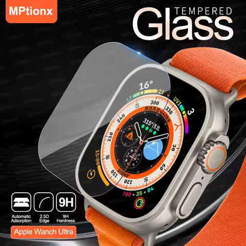 Tempered Glass for Apple Watch Ultra 49mm Screen Protector Anti-Scratch for Apple Watch Ultra 2 Smar