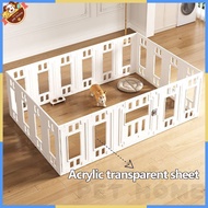 Dog Fence Pet Fence Acrylic Transparent Dog Cage Dog Nest Rabbit Cage Pet Cage