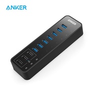 Anker 10 Port 60W Data Hub with 7 USB 3.0 Ports and 3 PowerIQ Charging Ports for MacBook iPhone  iPa