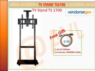 AVL TS1500 / TV Stand / TV Floor Stand / TV Cart with wheels / TV stand Suitable for major TV & Disp