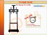 AVL TS1500 / TV Stand / TV Floor Stand / TV Cart with wheels / TV stand Suitable for major TV &amp; Display  Great Video conference camera  / Mobile Cart with Wheel  Prism  LG  Samsung  Xiaomi  Mi