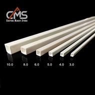 ABS Square Tube 4MM Plastic Square Stick/  4MM, Length 50CM