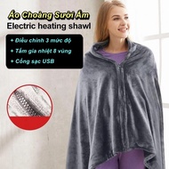 Áo Choàng Sưởi Ấm Coral Flannel Heated 8-Zone Cao Cấp 🔰Phụ Kiện Thuận Lợi🔰