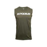 XPODIUM เสื้อกล้ามกีฬาสำหรับทั้งหญิงและชายไม่มีแขนทันสมัยสบายๆลำลองคอกลมระบายอากาศได้ดีฤดูร้อนซับเหง
