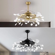 Firefly Fan Lamp Chandelier Living Room Lamp Light Luxury Simple Modern Lamp Fan Restaurant Home Nordic 42 inch Ceiling