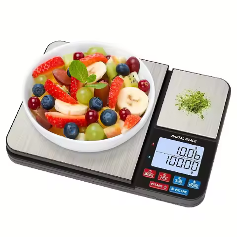 Large Dual Platform Digital Kitchen Scale 1 Piece with Two Accuracies 0.01g/0.001oz And 0.1g/0.01oz 