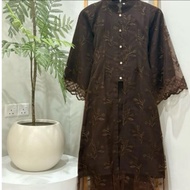 BAJU KURUNG RAYA AMINAH KEBARUNG CEO CHOMEL RICH BROWN SIZE L