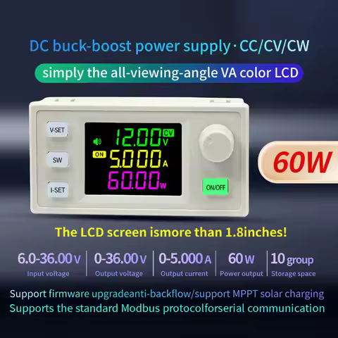 DC6-36V output 0-36V 60W CNC Current Regulated 4 Digit Communication Adjustable DC to DC Step Down B