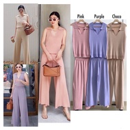 Hyorin Sleeveless Knit Set Top & Pants 6628