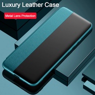 OPPO Reno 7SE Reno 7 Pro 6 Pro Plus Reno 5 Pro Flip Case Smart Wake PU Leather Window View Cover
