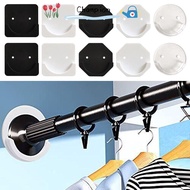 CHAMPIONO 2pcs Shower Curtain Rod Bathroom Adjustable No Drilling Stick Screw Fixation Tension Holde