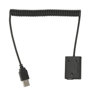 FW50 Black Plastic Full Decoder 2A USB Port Dummy Battery Pack with Spring Wire REFG2