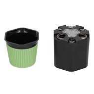 Car Dollar Coin Money Box 2Layer Paper Money Saving Pot Organizer For Vehicle Use Black Green