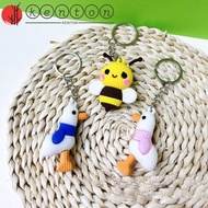 KENTON Bee Keychain, Little Bee Shape Soft Silicone Bee Silicone Keychain, Keys Accessories Cartoon Funny Personalized Bee Soft Silicone Pendant Bag Pendant